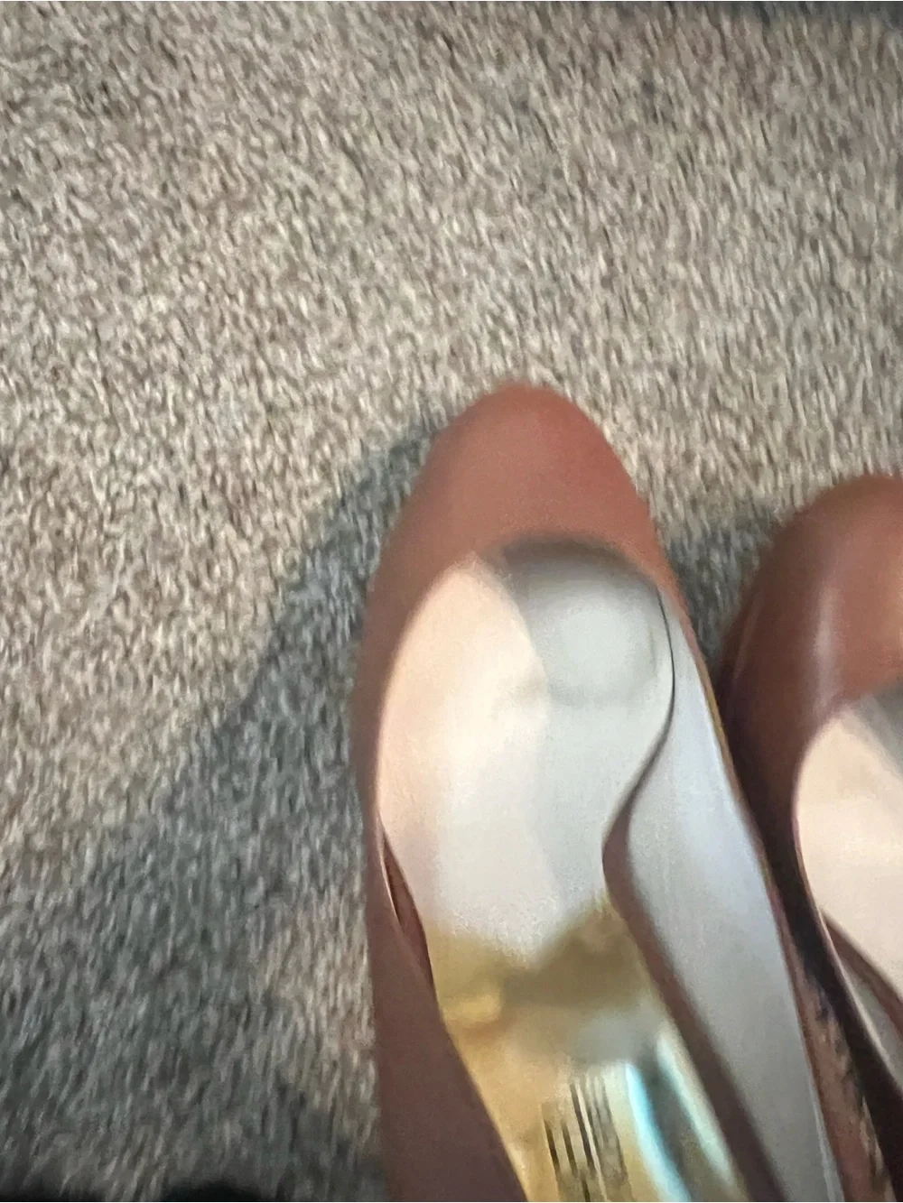Michael Kors Brown Leather Platform Pumps | Size 10